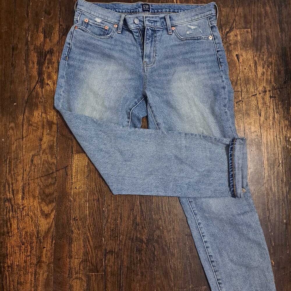 GAP Women's Straight Leg Jeans - Light Blue
